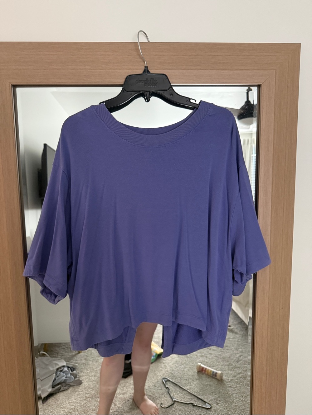 Athleta split back top